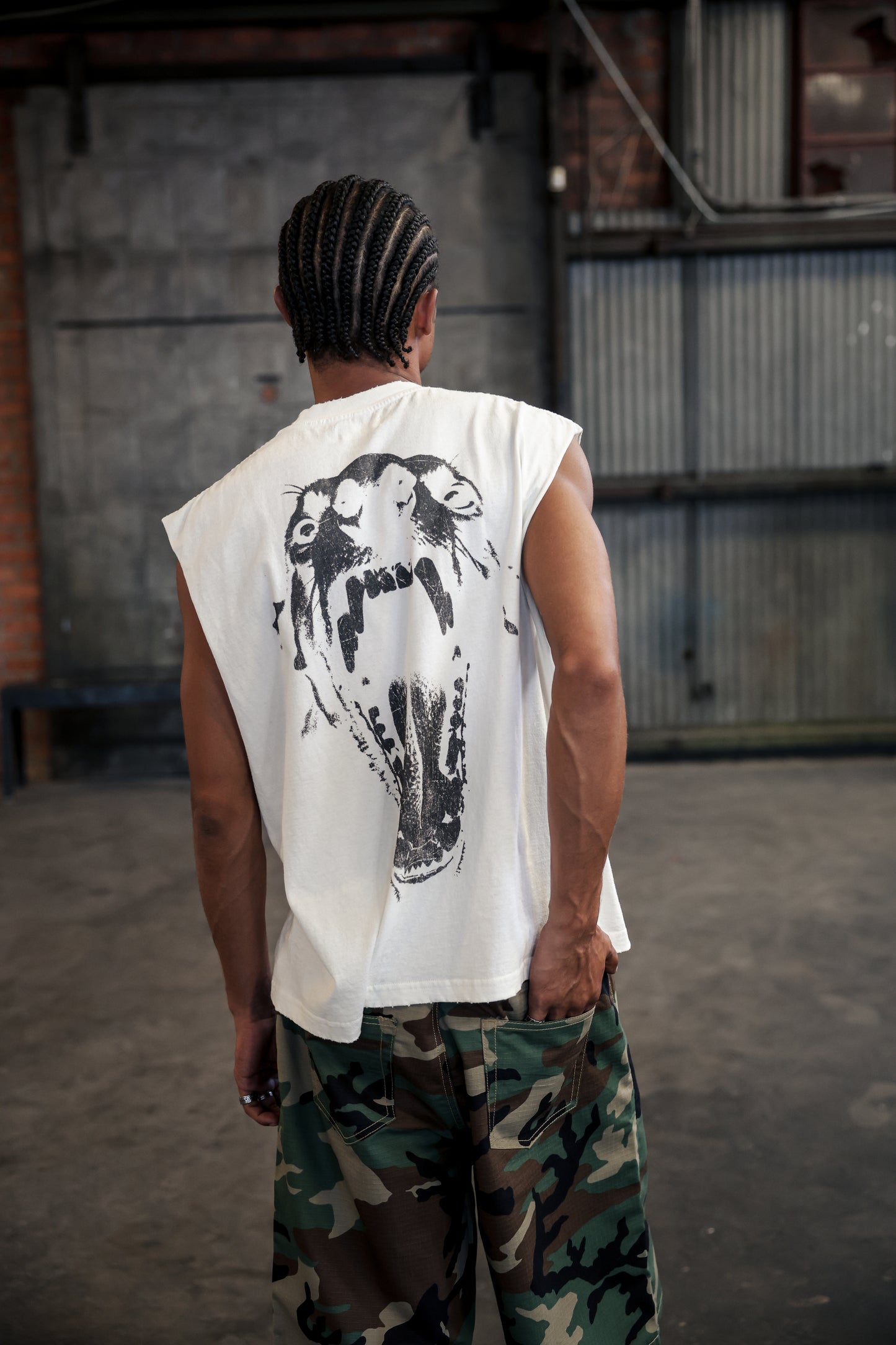 Have Mercy K-9 Cutoff T-Shirt (White)