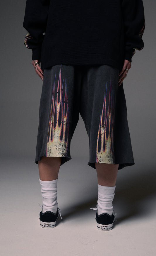 Black Flame 3/4 Shorts