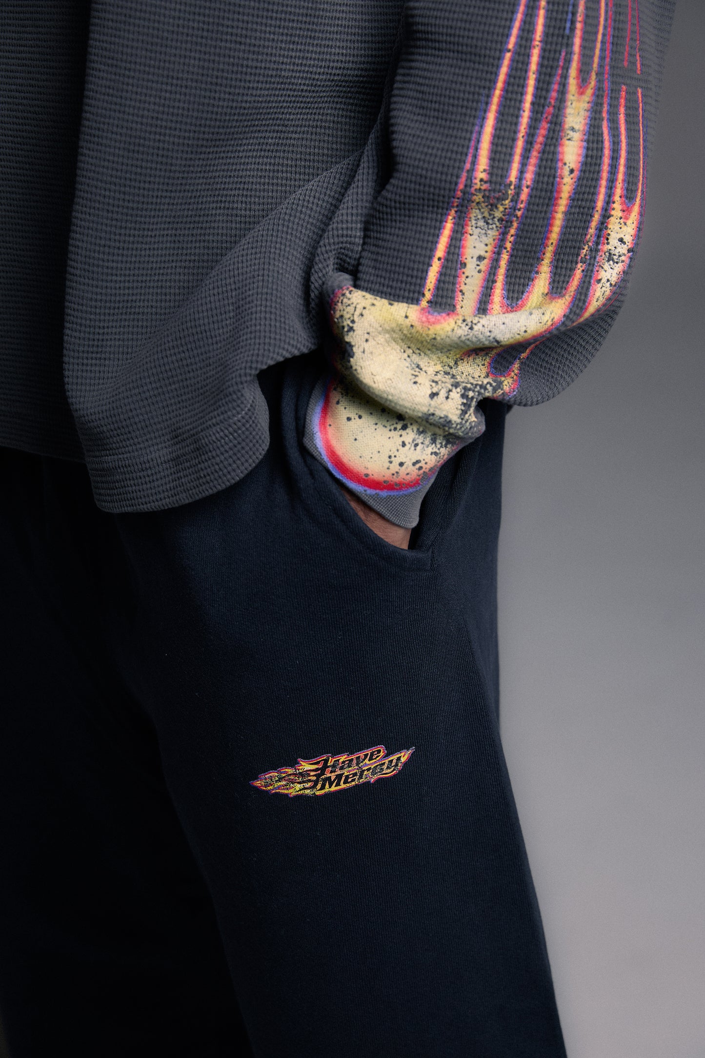 Black Flame 3/4 Shorts