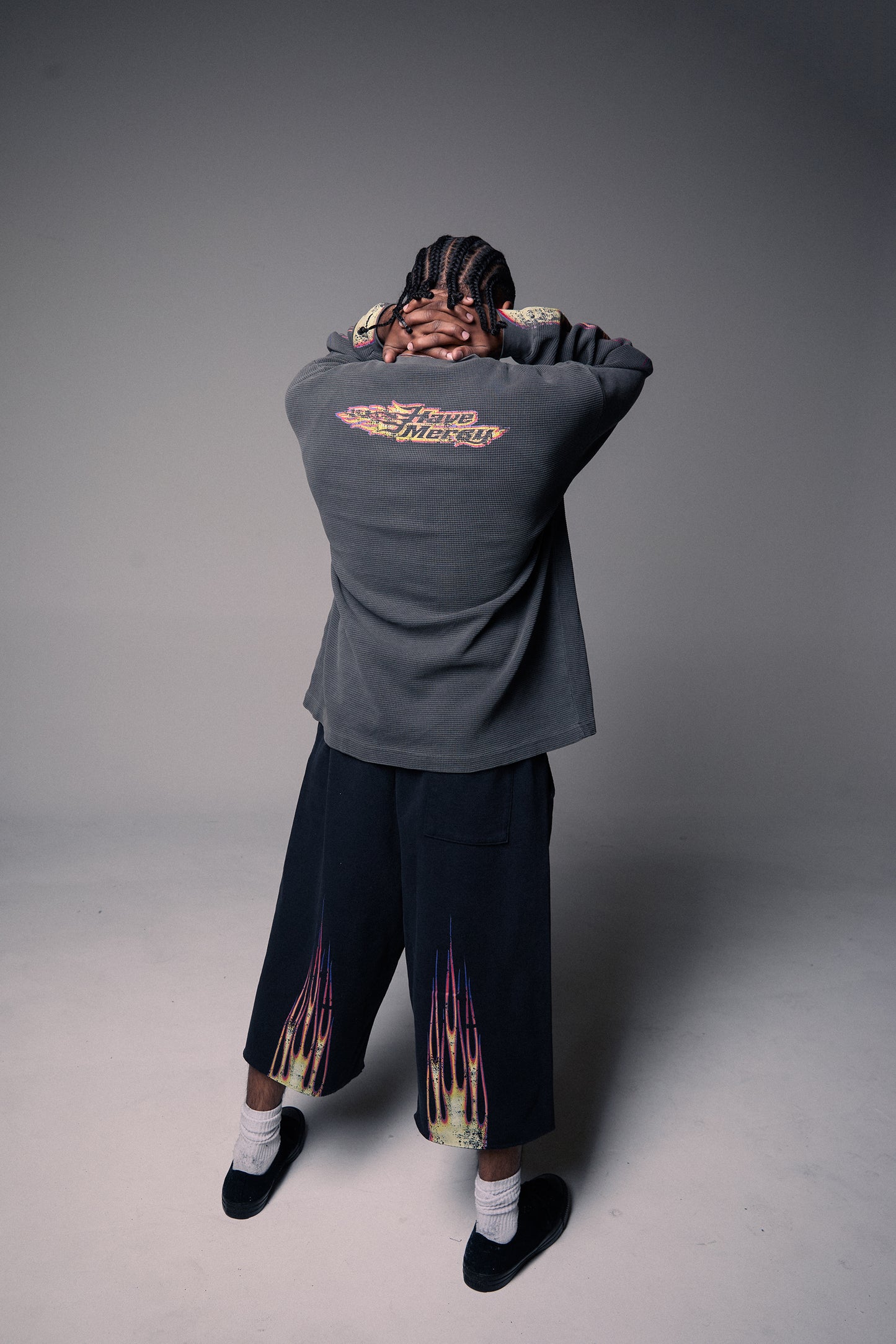 Black Flame 3/4 Shorts